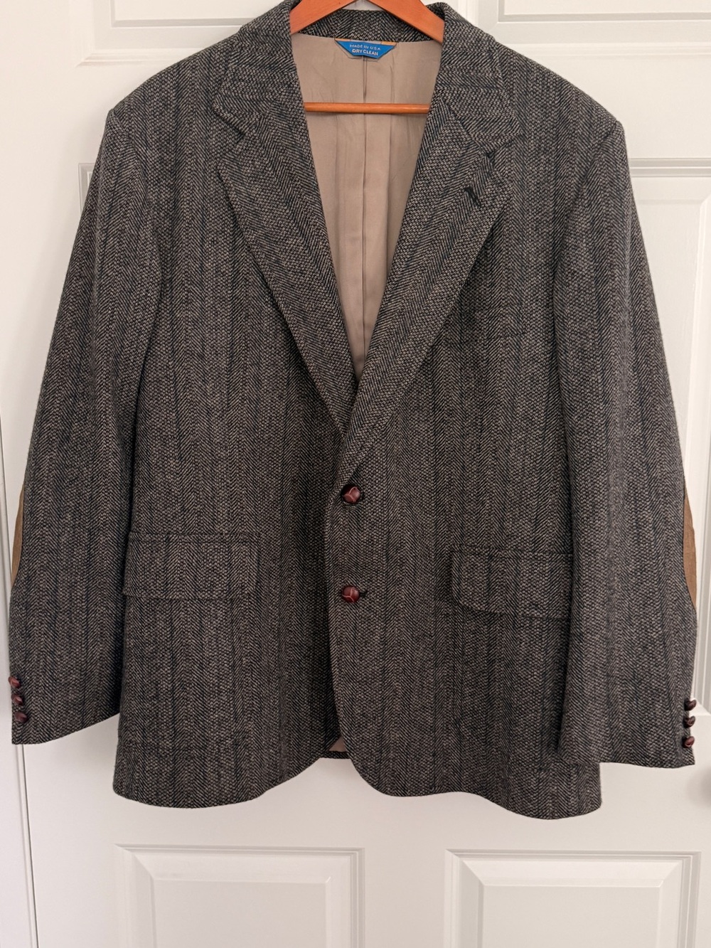 Pendleton Classic Herringbone Wool Blazer - Gray